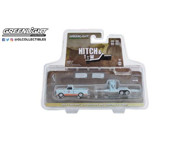 Chevrolet C/K Shortbed Gulf Oil and Gulf Oil Tandem Car Trailer *Hitch & Tow Series 27*, 1968 - Slika 2
