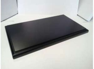 1/18 Display Wooden Basement BLACK. Comes without the Display box. Base is 31.5 X 17.8. Top is 29.4 x 15.7