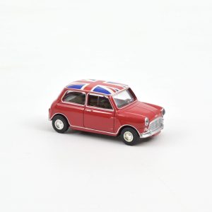 Mini Cooper S 1964 Tartan Red with Flag on Roof