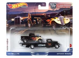 Willy’s Drag Racer & Speed Waze truck, black with yellow flames 1933