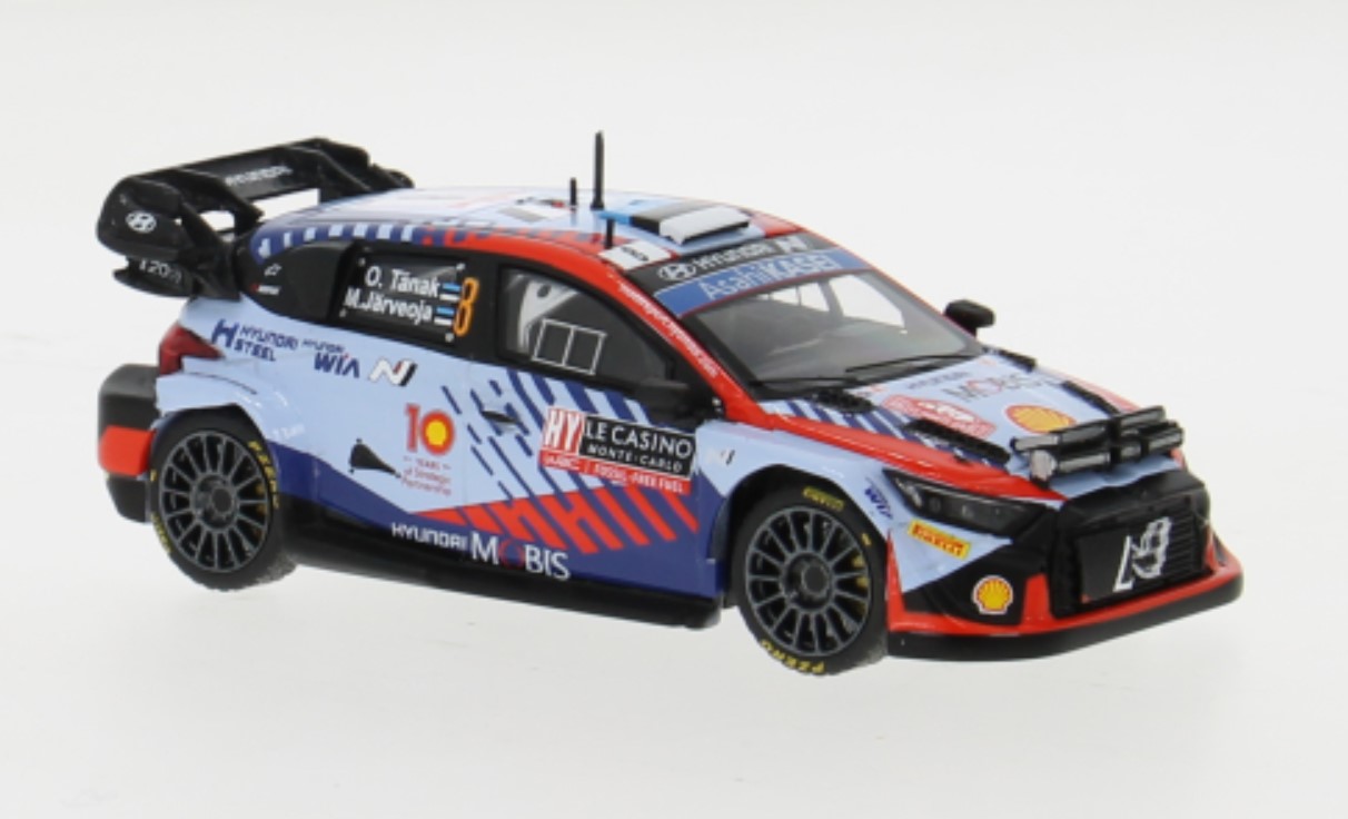 Hyundai i20 N Rally1 #8 Rallye Monte Carlo 2024 Tänak, Järveoja