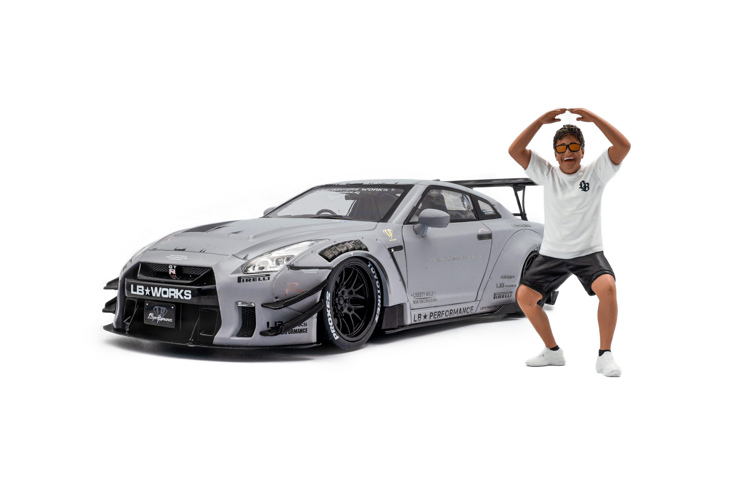 NISSAN GT-R (R35) W/ LIBERTY WALK BODY KIT 2.0 FIGHTER LIVERY 2018