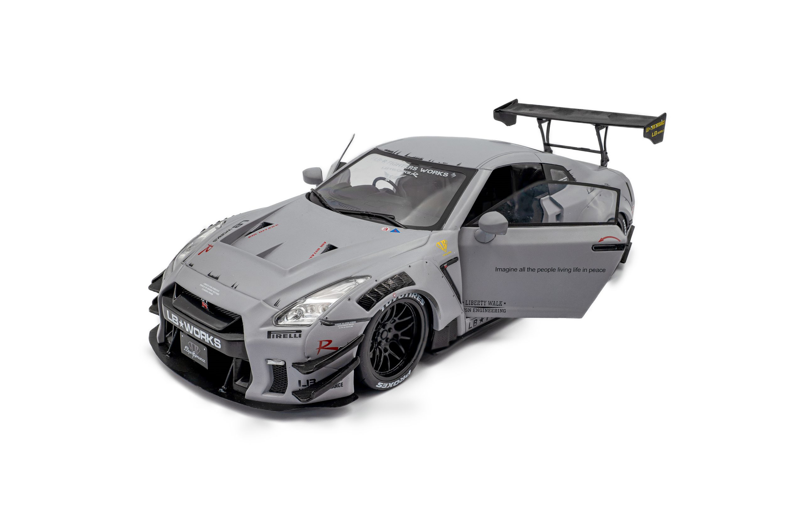NISSAN GT-R (R35) W/ LIBERTY WALK BODY KIT 2.0 FIGHTER LIVERY 2018 - Slika 4