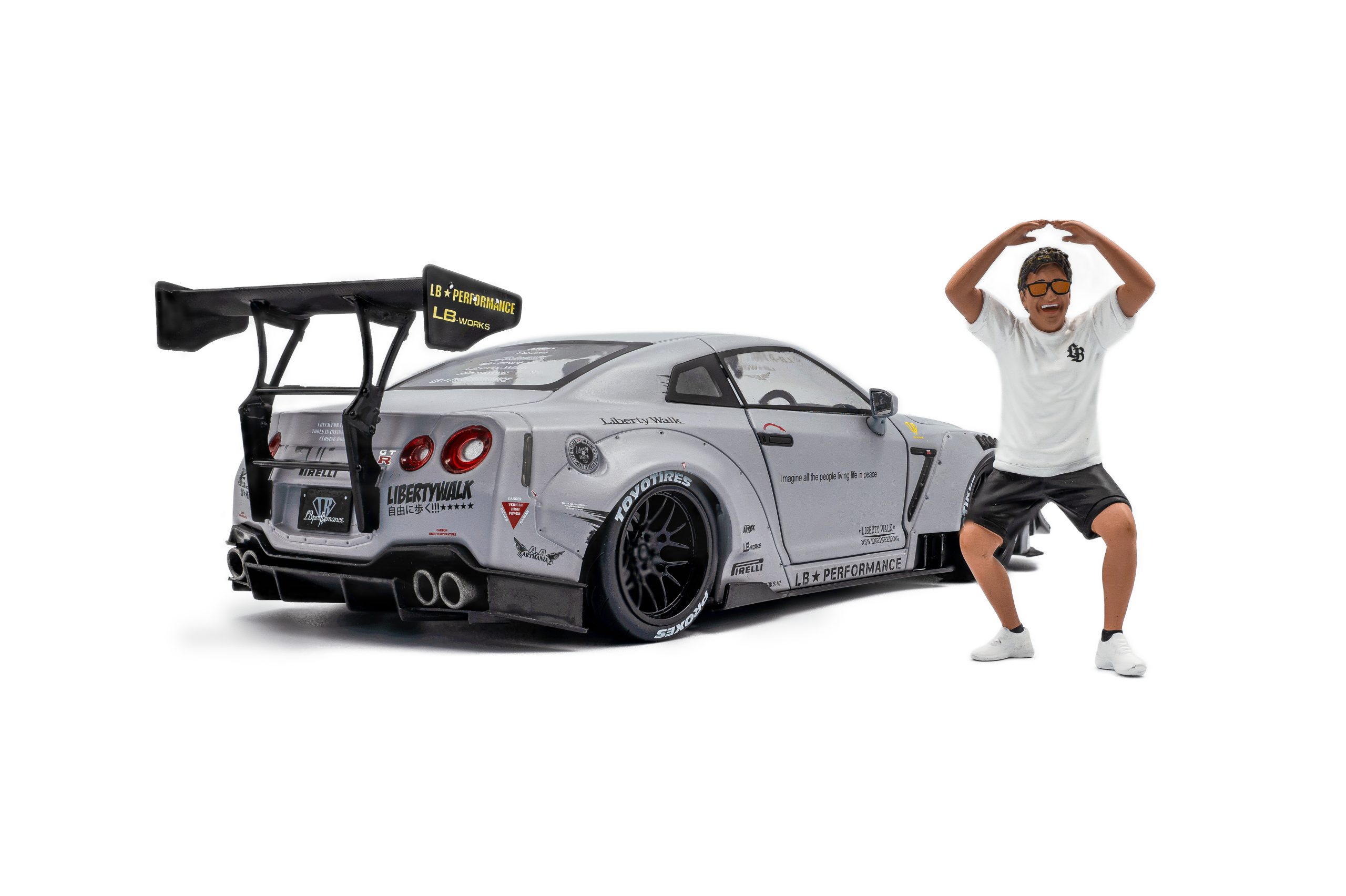 NISSAN GT-R (R35) W/ LIBERTY WALK BODY KIT 2.0 FIGHTER LIVERY 2018 - Slika 9
