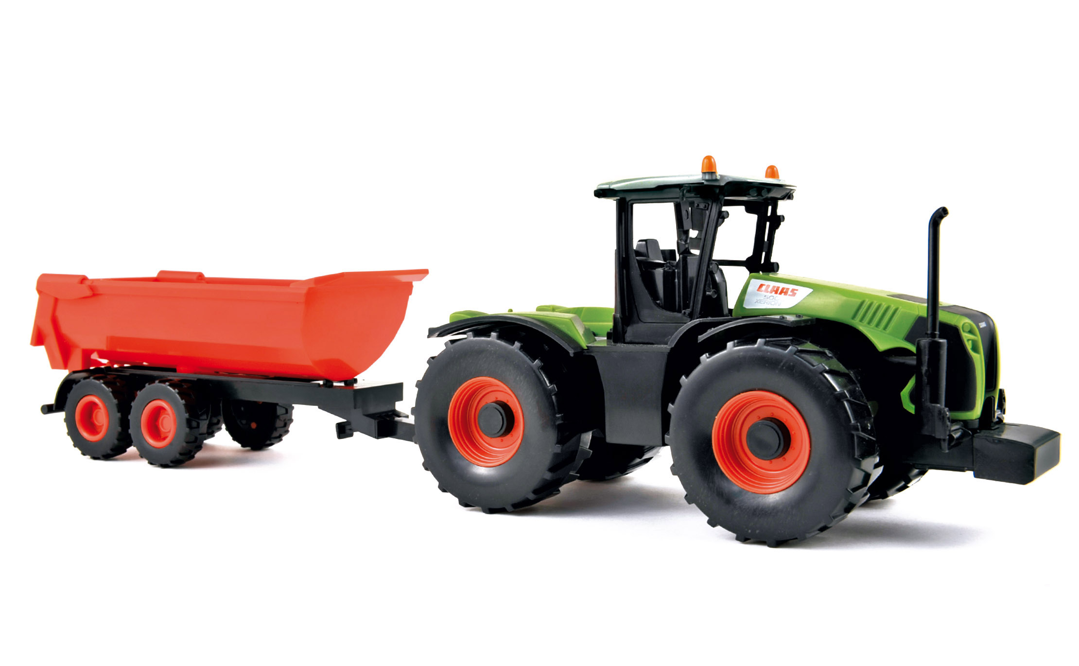 Tractor CLAAS Xerion 5000 with Trailer Plastigam