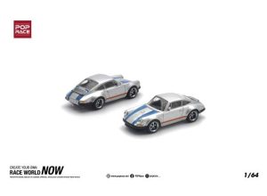 Porsche 911 Singer, silver/blue