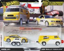 Rally Hauler with 1992 BMW M3 *Team Transport series*, yellow/white
