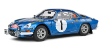 ALPINE A110 1600S BLUE #1 THERIER/ROURE RALLYE MONTE CARLO 1972
