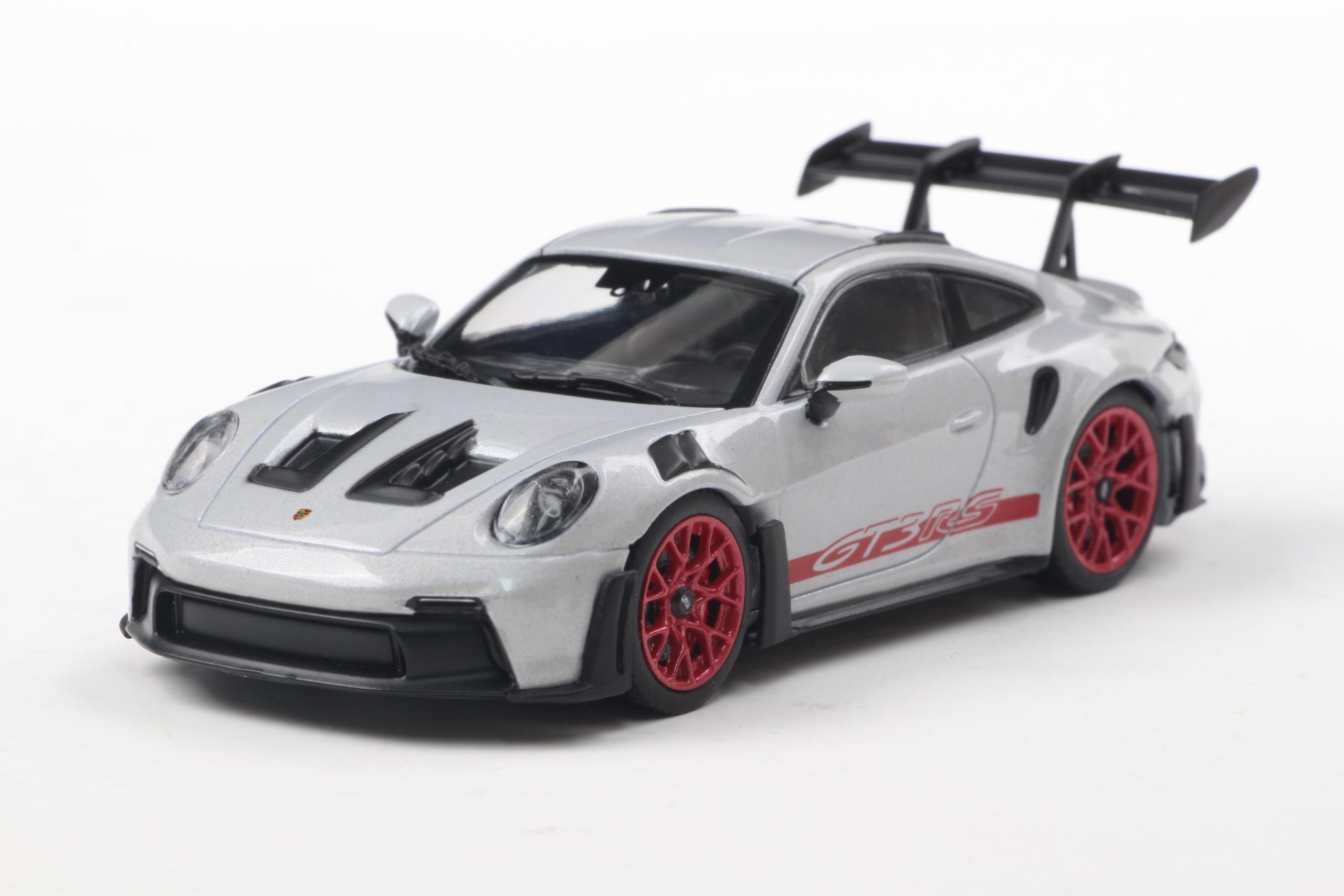 PORSCHE 911 (992) GT3 RS ICE GREY METALLIC W/PYRO RED 2023