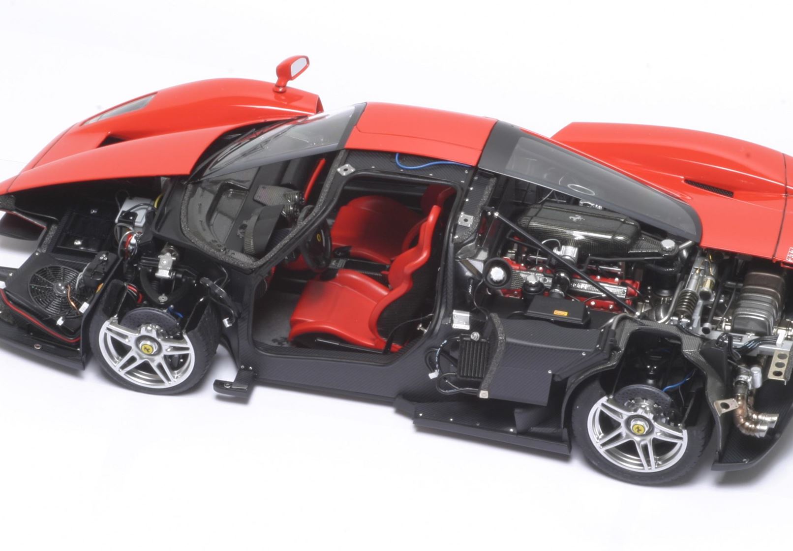 Ferrari Enzo open diecast Rosso Corsa - Silver wheels - Luxury pack - Slika 5
