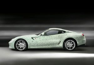 FERRARI 599 GTB Fiorano art car LIMITED EDITION 99 pcs. cracked porcelain