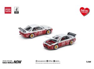 NISSAN Pandem Silvia S13, Moontech red