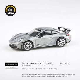 Porsche 911 GT3 (992.2), GT silver metal 2025